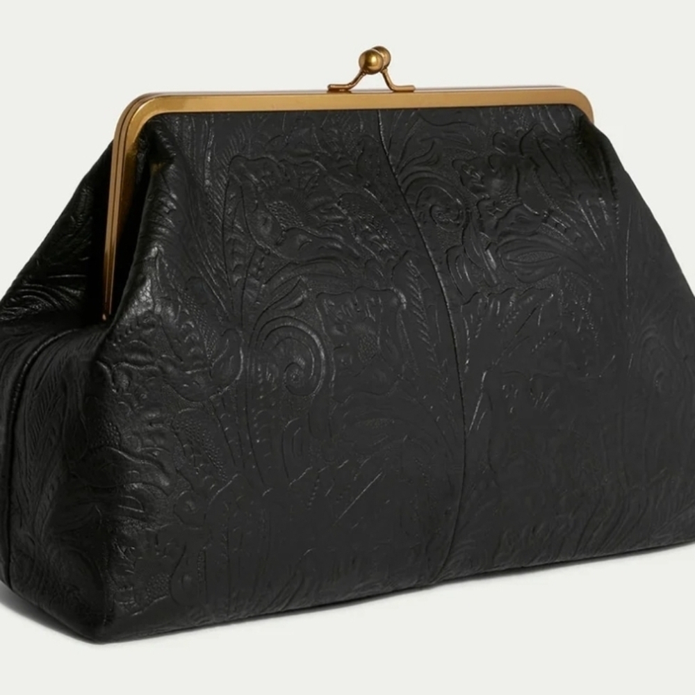 American Leather Co. Oversized Grace Kisslock Clutch - Picture 5 of 5